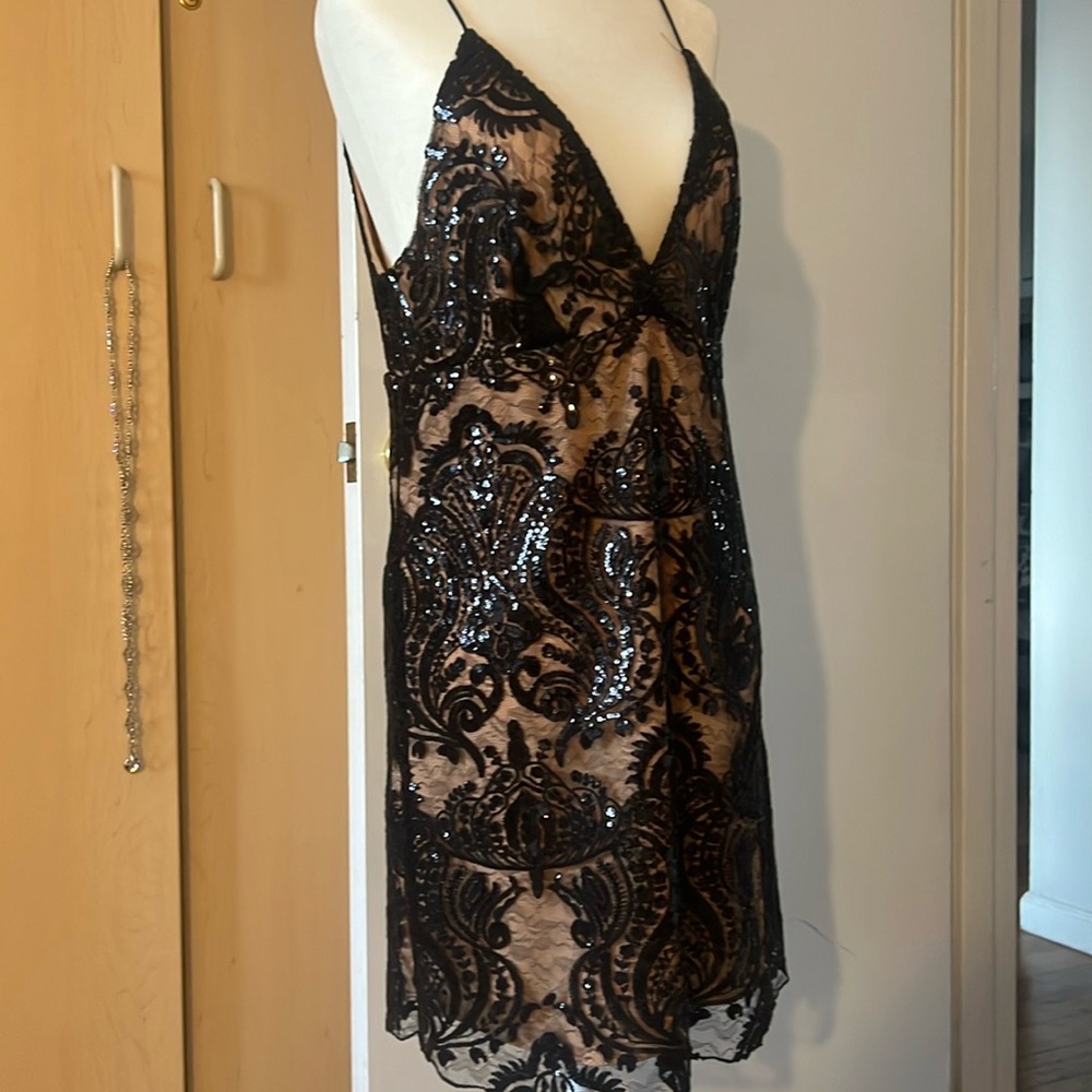 Free people sequin lace dress
